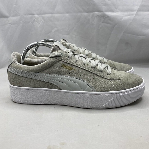 Puma | Shoes | Puma Vikky Gray Platform Casual Shoes Sneakers 363287 3  Womens Size 0 Us | Poshmark